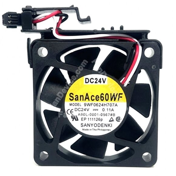 Sanyo Denki San Ace 60WF 9WF0624H707A A90L-0001-0567#B DC 24V 0.11A Axial Cooling Fan