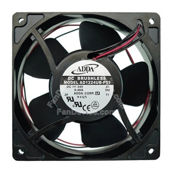 ADDA AD1212UB-F53 DC 12V 0.70A 2 Wires / 3 Wires Axial Cooling Fan