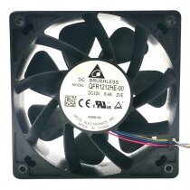 Delta QFR1212HE-00 DC 12V 6.40A 2 Wires / 3 Wires / 4 Wires Axial Cooling Fan