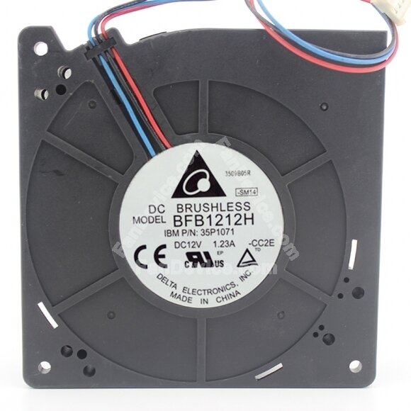 Delta BFB1212H DC 12V 1.23A 2 Wires / 3 Wires Blower Cooling Fan