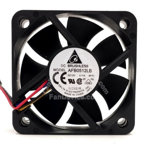 Delta AFB0512LB DC 12V 0.11A 2 Wires / 3 Wires / 4 Wires Axial Cooling Fan