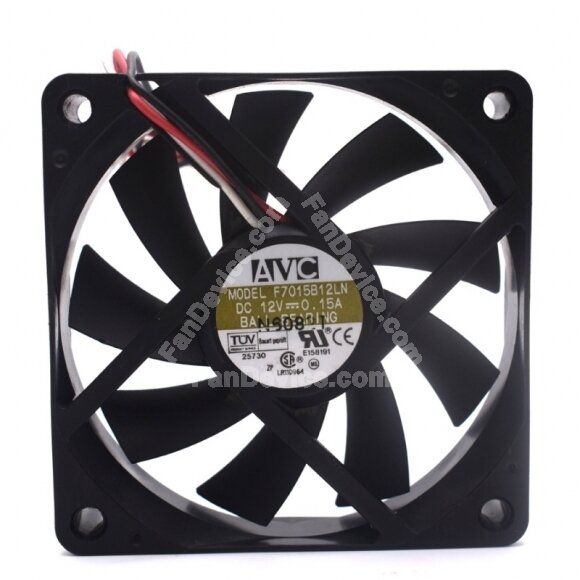 AVC F7015B12LN DC 12V 0.15A 2 Wires / 3 Wires Axial Cooling Fan