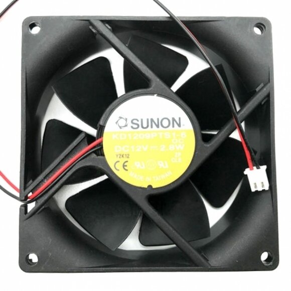 Sunon KD1209PTS1-6 DC 12V 2.8W 2 Wires Axial Cooling Fan