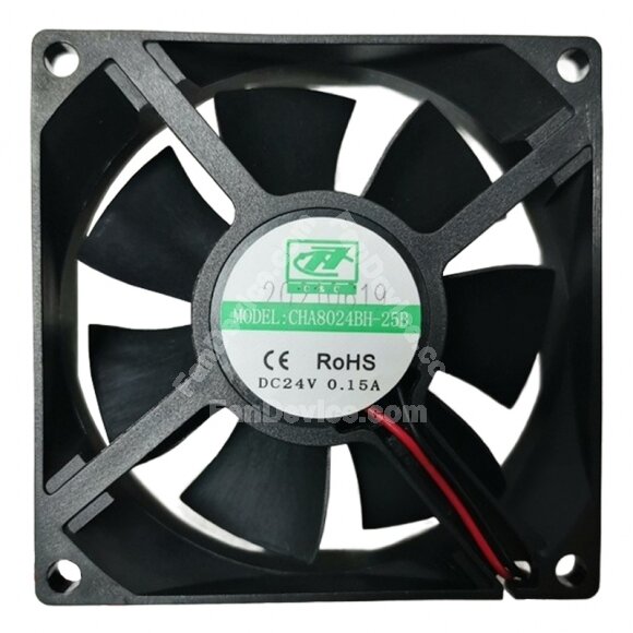 TJ CHA8024BH-25B DC 24V 0.15A 8025 Axial Cooling Fan