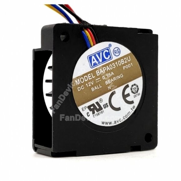 AVC BAPA0310B2U DC 12V 0.15A 2 Wires / 3 Wires / 4 Wires Blower Cooling Fan