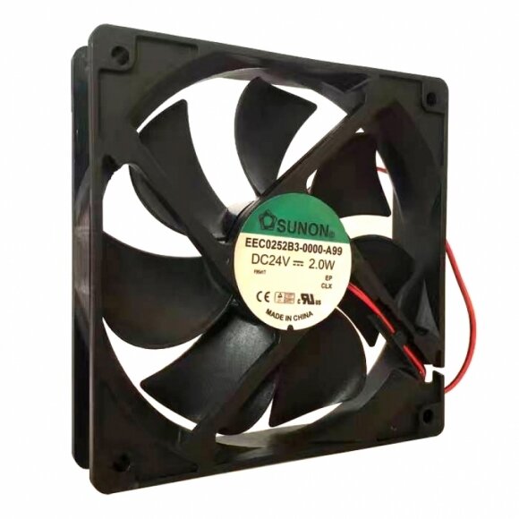 Sunon EEC0252B3-0000-A99 DC 24V 2.0W 2 Wires Axial Cooling Fan