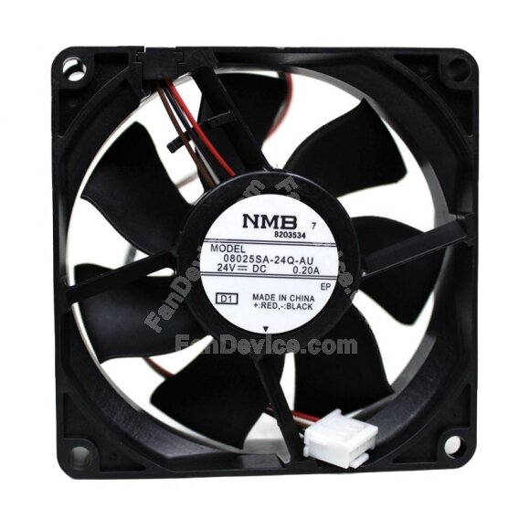NMB 08025SA-24Q-AU DC 24V 0.20A 8025 Axial Cooling Fan