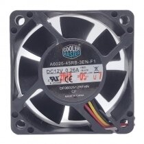COOLER MASTER A6025-45RB-3EN-F1 DC 12V 0.26A 6025 Axial Cooling Fan