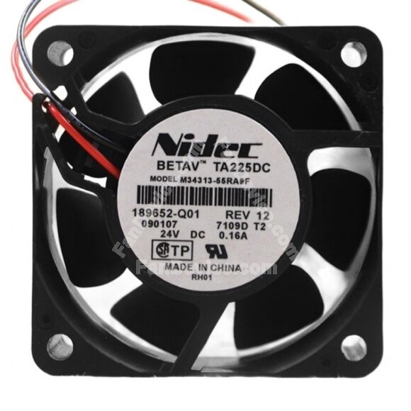 Nidec M34313-55RA9F DC 24V 0.16A 2 Wires Axial Cooling Fan