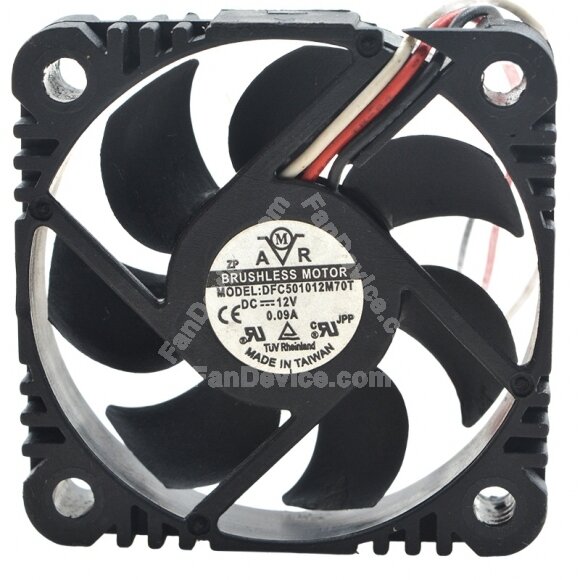 AMR DFC501012M70T DC 12V 0.09A 5010 Axial Brushless Cooling Fan