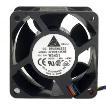 Delta AFB0612EHE DC 12V 1.68A 6038 Axial Cooling Fan
