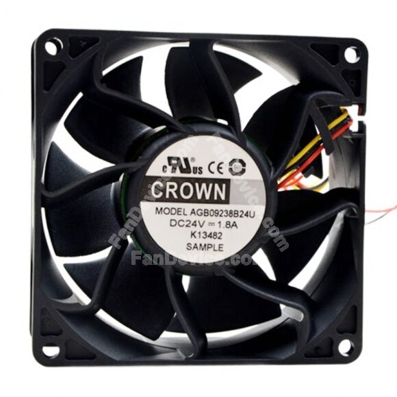CROWN AGB09238B24U DC 24V 1.13A 9238 Axial Cooling Fan