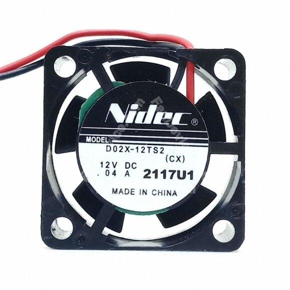 Nidec D02X-12TS2 DC 12V 0.04A 2 Wires Axial Cooling Fan