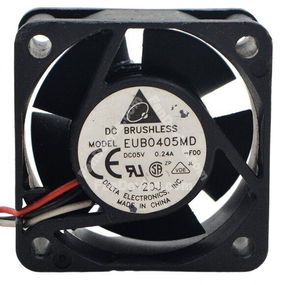 Delta EUB0405MD DC 5V 0.24A 4020 Axial Brushless Cooling Fan