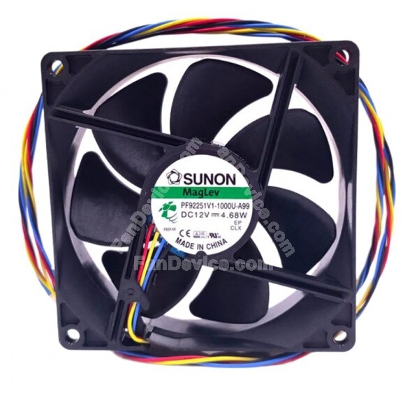 Sunon Maglev PF92251V1-1000U-A99 DC 12V 4.68W 9225 Axial Cooling Fan