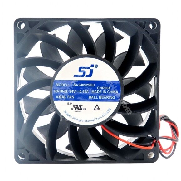 SJ SA240925BU DC 24V 0.55A 9025 Axial Ball Bearing Cooling Fan