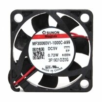 Sunon MF30060V1-1000C-A99 DC 5V 0.72W 2 Wires Axial Cooling Fan