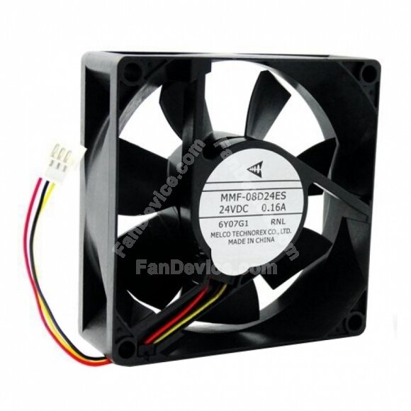 Mitsubishi MMF-08D24ES-RNL DC 24V 0.16A 2 Wires / 3 Wires Axial Cooling Fan