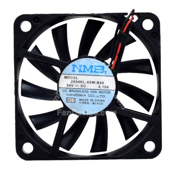 NMB 2404KL-05W-B40 DC 24V 0.10A 6010 Axial Brushless Cooling Fan