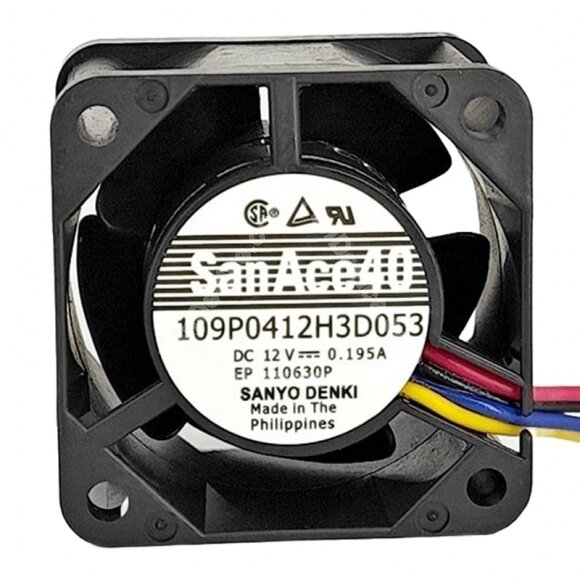 Sanyo Denki San Ace 40 109P0412H332 DC 12V 0.195A 4028 Axial Cooling Fan
