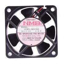NMB 2408NL-05W-B60 DC 24V 0.10A 6020 Axial Brushless Cooling Fan