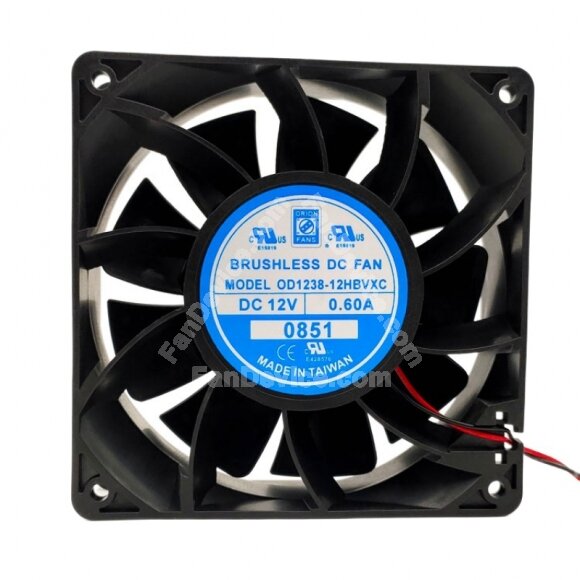 Orion OD1238-12HBVXC DC 12V 0.60A 12038 Axial Brushless Cooling Fan