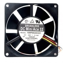 Sanyo Denki 109P0924H201 DC 24V 0.14A 9232 Axial Brushless Cooling Fan