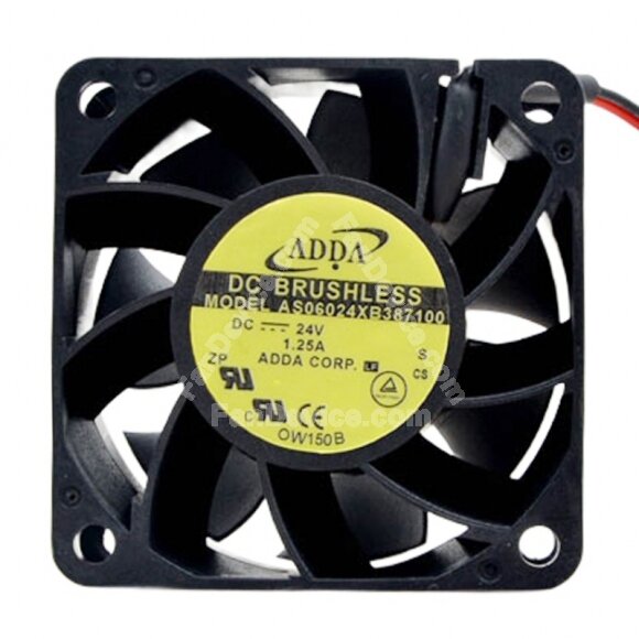 ADDA AS06024XB387100 DC 12V 1.25A 6038 Axial Brushless Cooling Fan