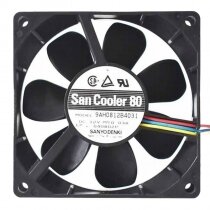 Sanyo Denki San Cooler 80 9AH0812B4031 DC 12V 0.03A 8020 Axial Cooling Fan