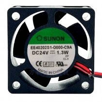 Sunon EE40202S1-D000-C9A DC 24V 1.3W 4020 Axial Cooling Fan