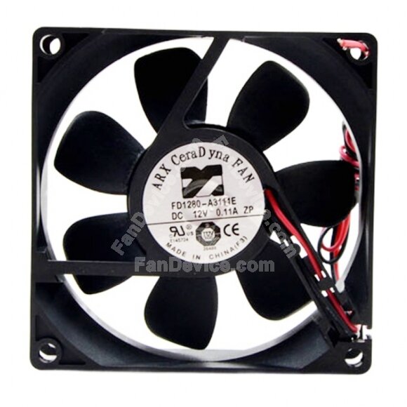 ARX FD1280-A3111E DC 12V 0.11A 8025 Axial Cooling Fan