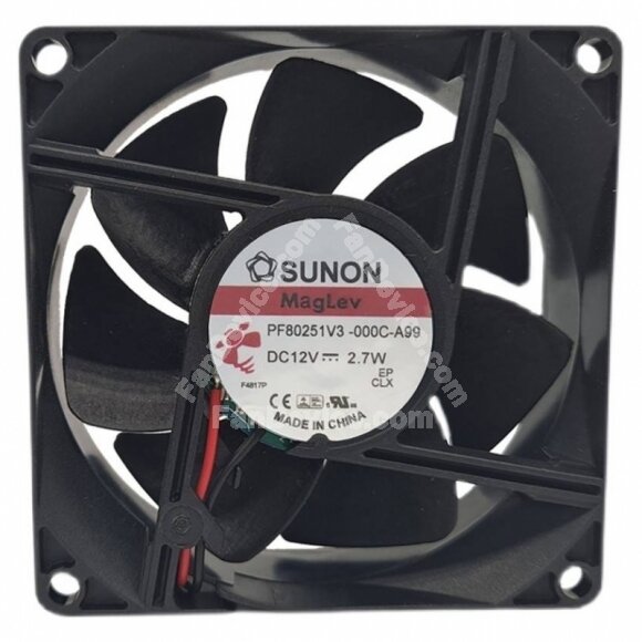 Sunon PF80251V3-000C-A99 DC 12V 2.7W 2 Wires Axial Cooling Fan