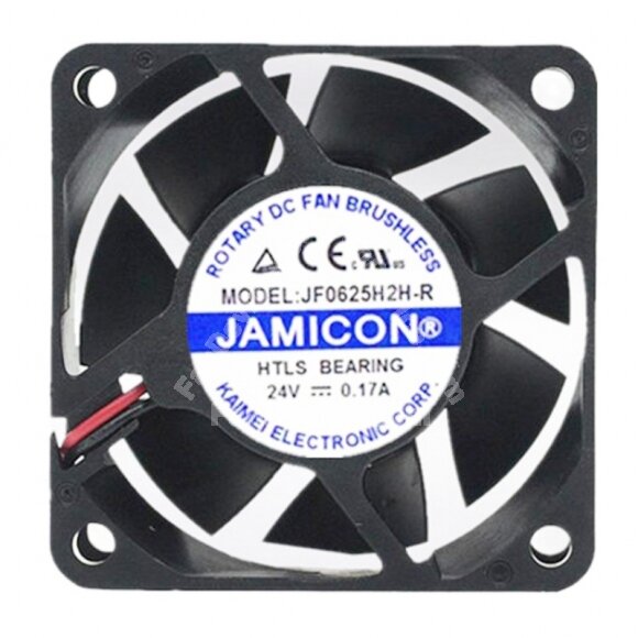 JAMICON JF0625H2H-R DC 24V 0.17A 6025 Axial HTLS Bearing Cooling Fan