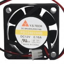 Y.S.TECH FD124015HB DC 12V 0.16A 4015 Brushless Axial Cooling Fan