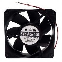 Sanyo Denki 109P1412H102 DC 12V 0.73A 2 Wires / 3 Wires Axial Cooling Fan