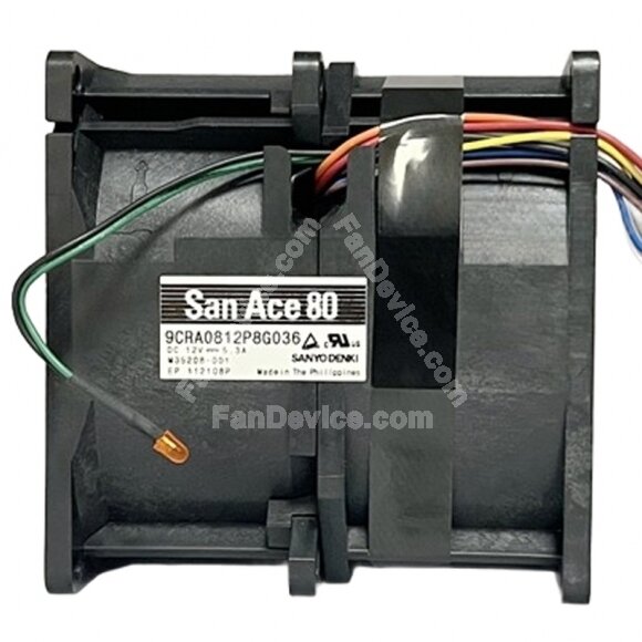 Sanyo Denki San Ace 80 9CRA0812P8G036 DC 12V 5.3A 8080 Axial Cooling Fan