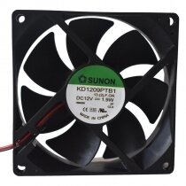 Sunon KD1209PTB1 DC 12V 1.9W 2 Wires / 3 Wires Axial Cooling Fan