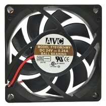 AVC F7015B24MY DC 24V 0.26A 2 Wires Ball Bearing Axial Cooling Fan