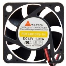 Y.S.TECH FD1240107S-1N DC 12V 1.08W 2 Wires Axial Cooling Fan