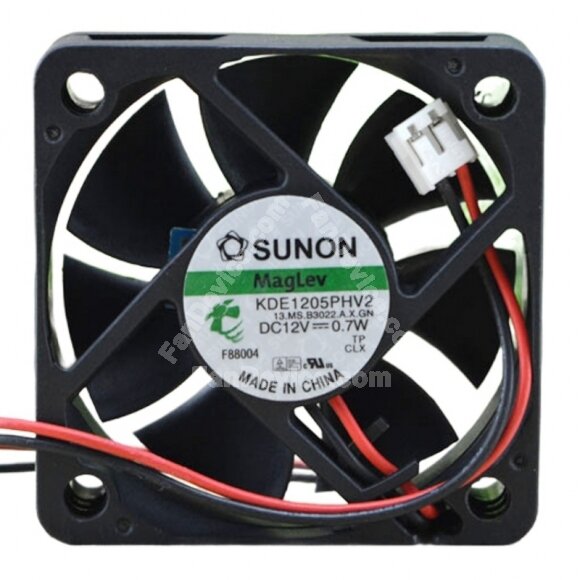 Sunon KDE1205PHV2 DC 12V 0.7W 2 Wires Axial Cooling Fan