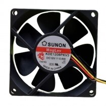 Sunon KDE1208PKV3 DC 12V 0.8W 2 Wires / 3 Wires Axial Cooling Fan