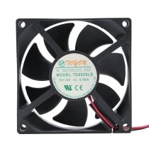 TONON TD8020LS DC 12V 0.08A 2 Wires Axial Cooling Fan