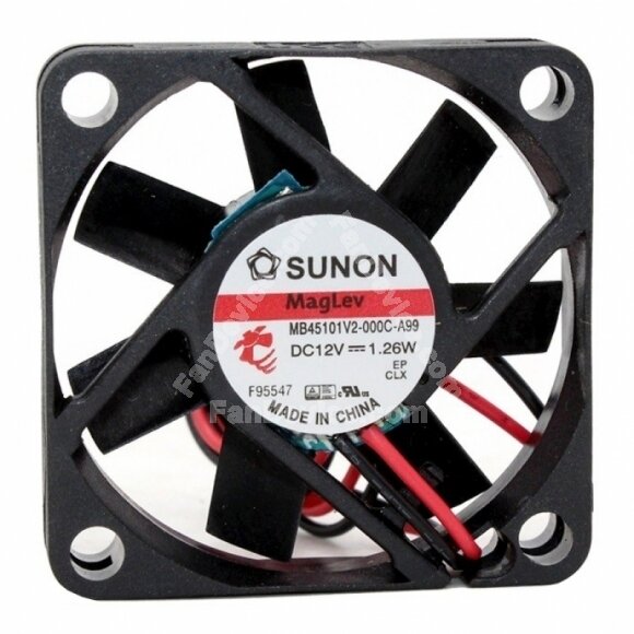 Sunon MB45101V2-000C-A99 DC 12V 1.26W 2 Wires / 3 Wires / 4 Wires Axial Cooling Fan