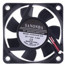 SANONDA KF0624HB-A25 DC 24V 0.20A 2 Wires Brushless Axial Cooling Fan