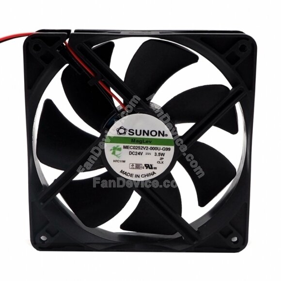 Sunon MEC0252V2-000U-G99 DC 24V 3.5W 2 Wires / 3 Wires Axial Cooling Fan
