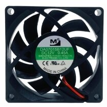 YM DA07015B12UF DC 12V 0.45A 2 Wires Axial Cooling Fan