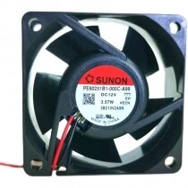Sunon PE60251B1-000C-A99 DC 12V 3.57W 2 Wires Axial Cooling Fan