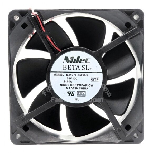 Nidec BETASL B34978-55FUJ2 DC 24V 0.41A 12038 Axial Cooling Fan