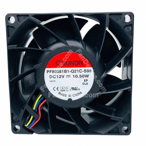 Sunon PF80381B1-Q21C-S99 DC 12V 10.50W 4 Wires Axial Cooling Fan