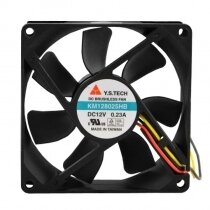 Y.S.TECH KM128025HB DC 12V 0.23A 2 Wires / 3 Wires Axial Cooling Fan